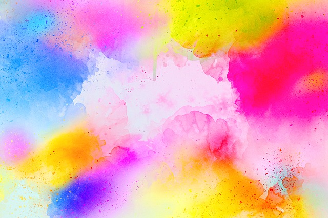 Barvy – akvarel v pastelových tónech